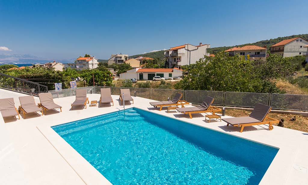 Outdoor pool and sun deck